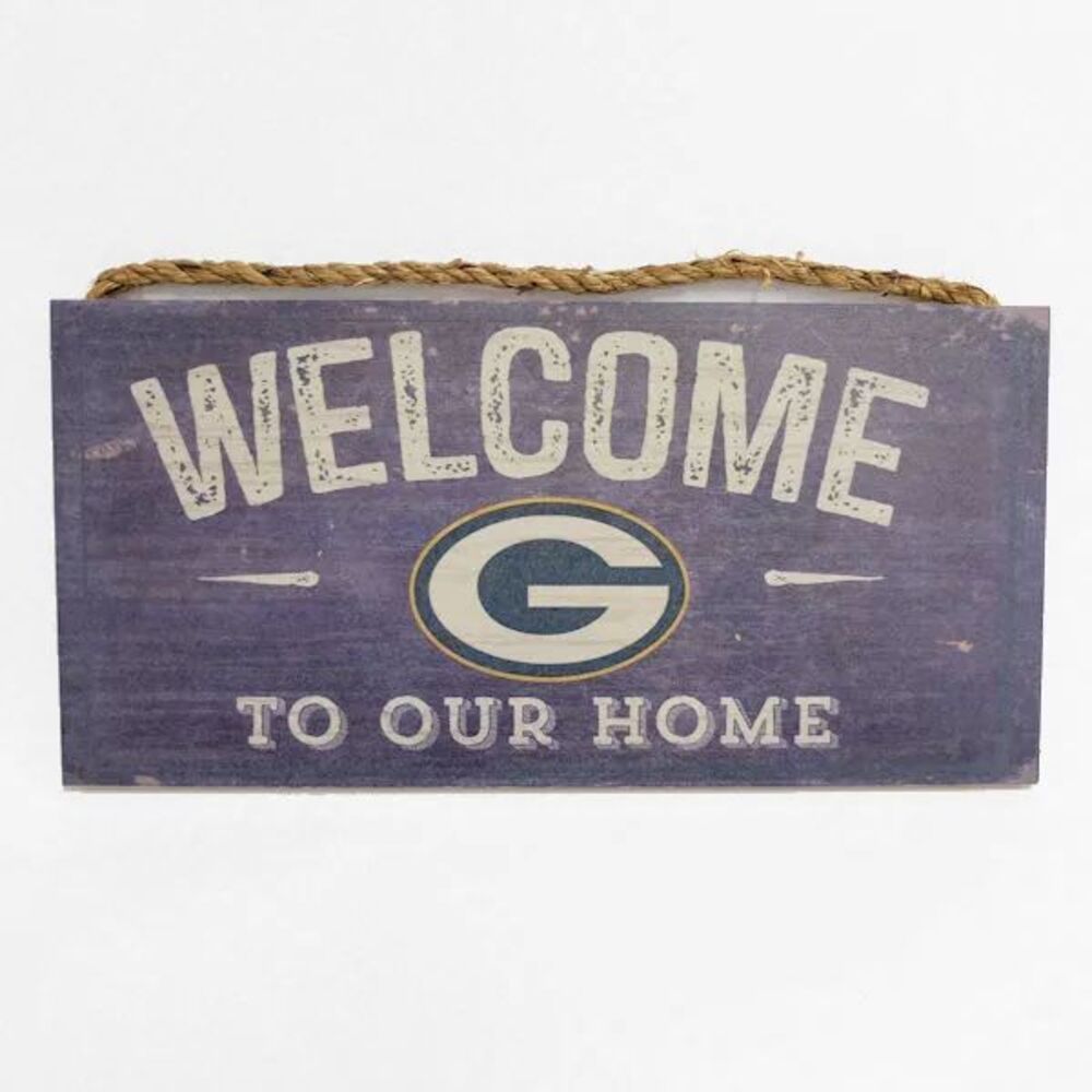 NFL Welcome To Our Home Green Bay Packers Wood Sign 12" x 6"